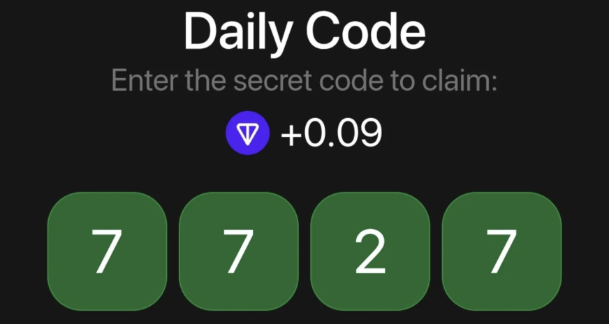 TonHash Daily Secret Code 10 July 2025
